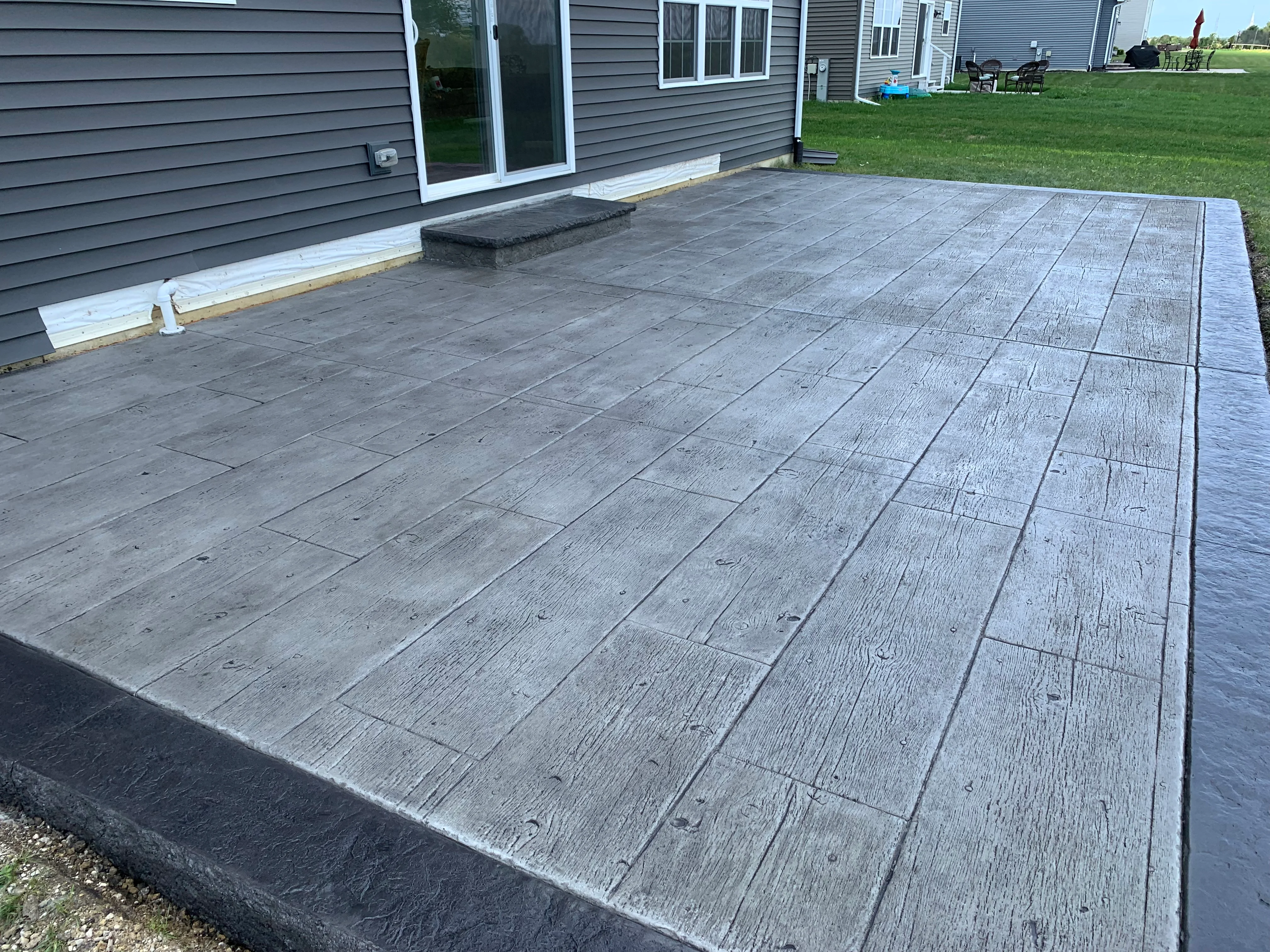 Custom concrete patio installation in St. John IN